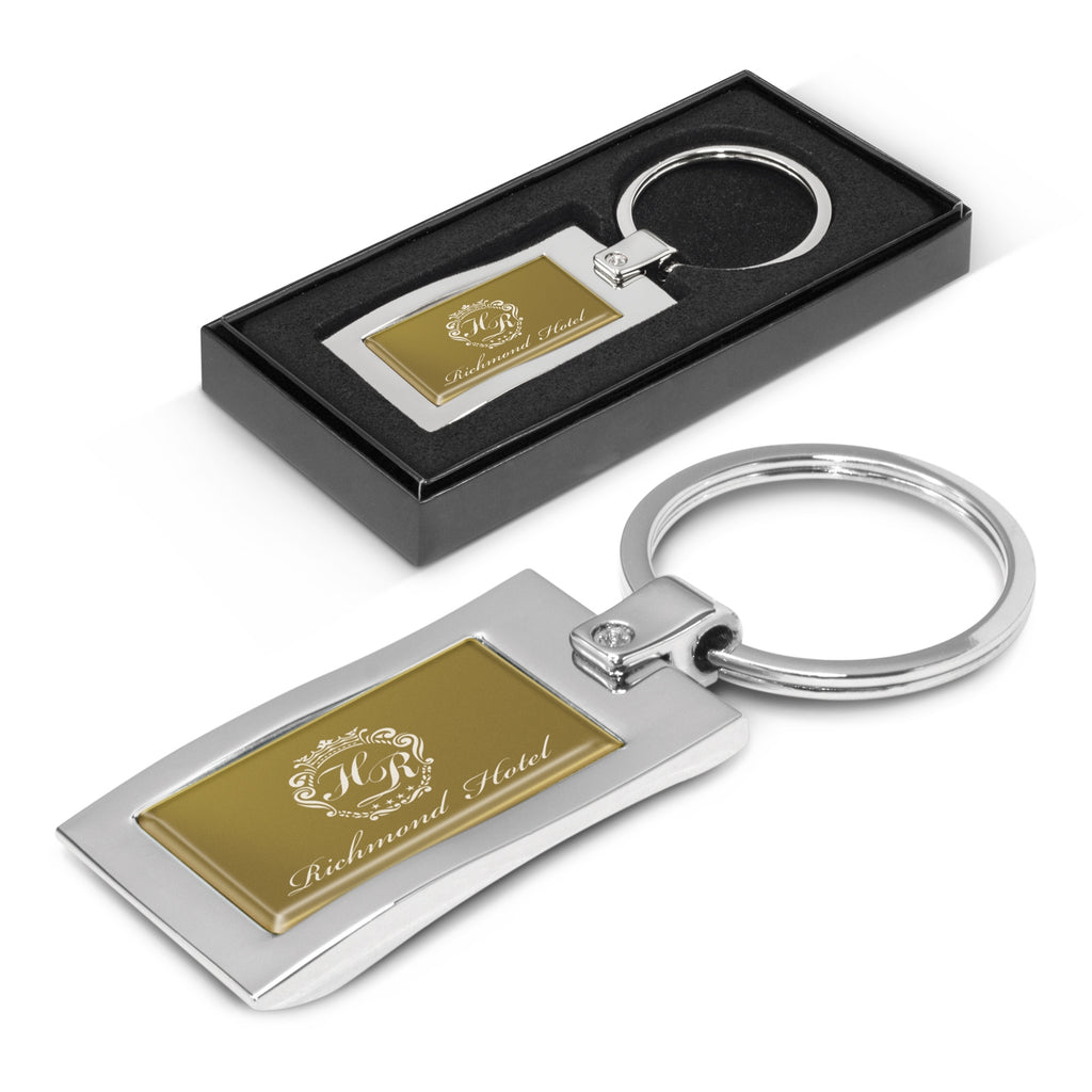 Wave Metal Key Ring