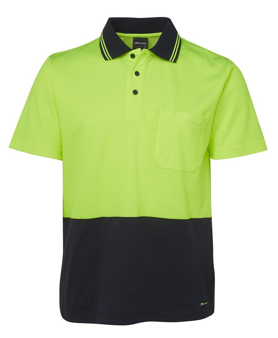 Hi Vis Non Cuff S/S Cotton Back - New Age Promotions