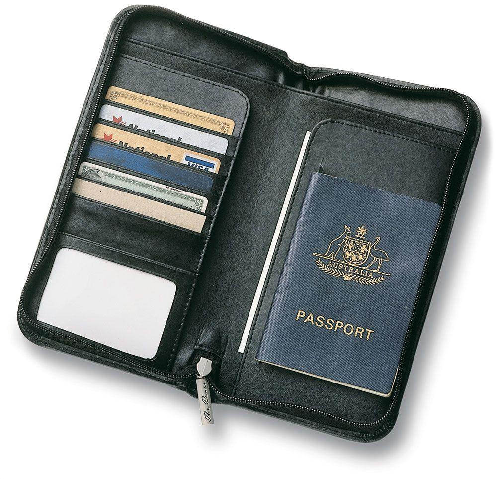 Leather Travel Wallet - New Age Promotions