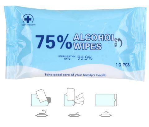 75% Alcohol Wet Wipes - New Age Promotions