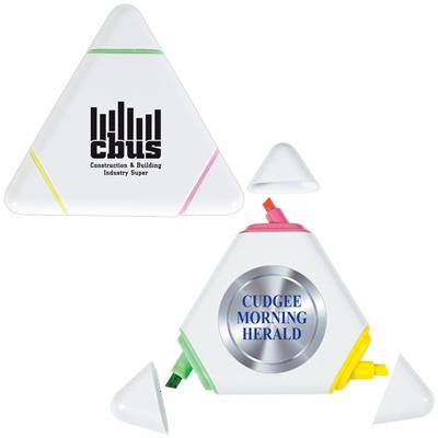 White Triangular Highlight Marker - New Age Promotions