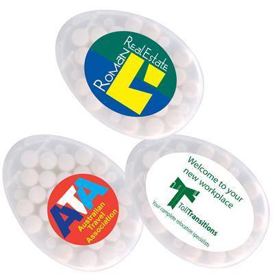 Egg Shape Sugar Free Breath Mints - New Age Promotions