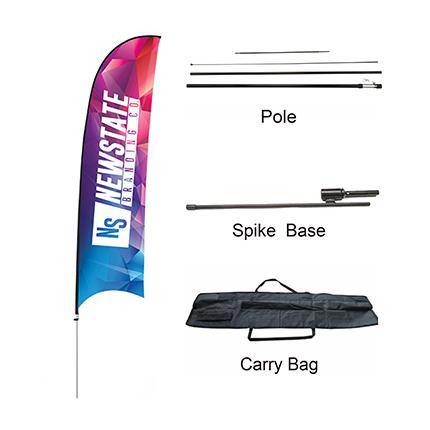 Large(80.5*400cm) Concave Feather Banners - New Age Promotions