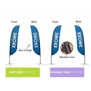 Large(80.5*400cm) Convex Feather Banners - New Age Promotions