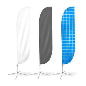 Large(80.5*400cm) Convex Feather Banners - New Age Promotions