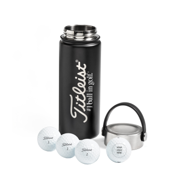 Titleist 4 Ball Metal Water Bottle - Stock