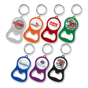 Chevron Bottle Opener Key Ring - New Age Promotions