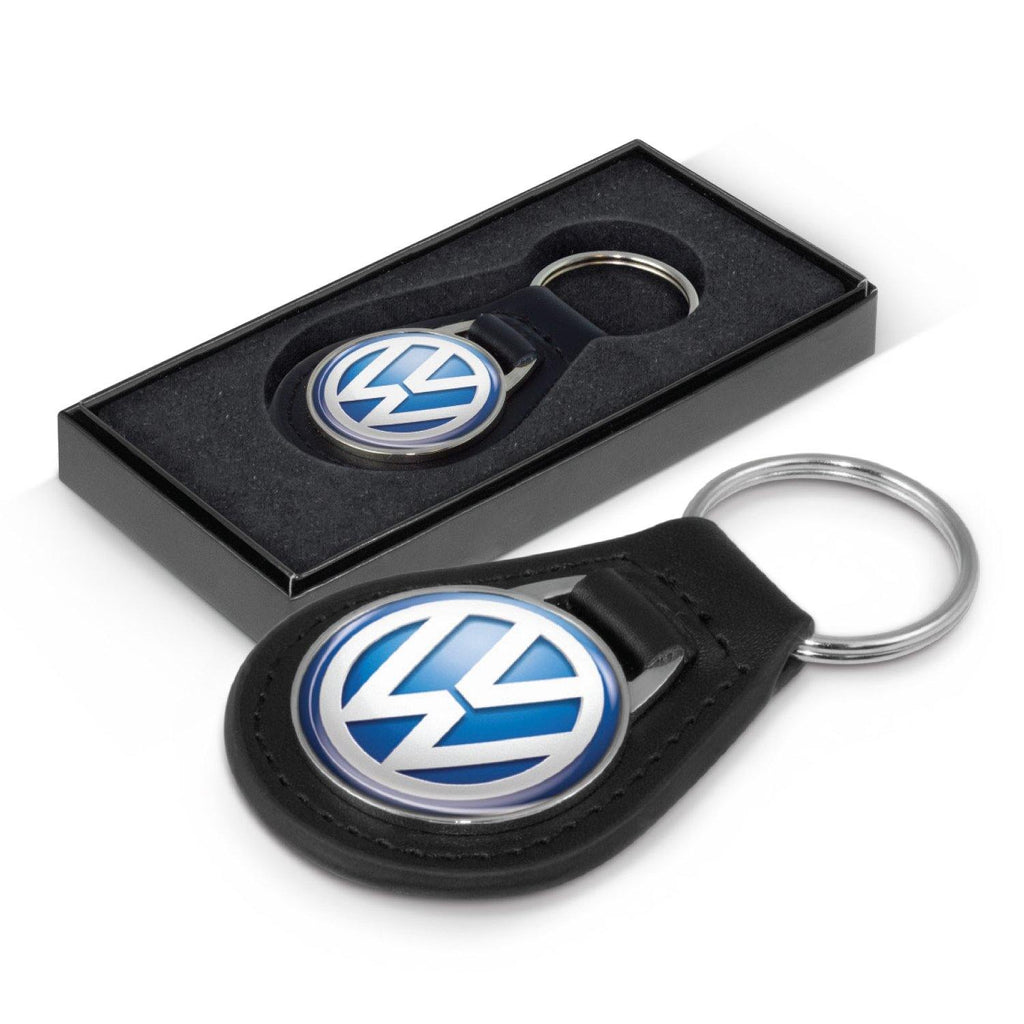 Baron Round Leather Key Ring - New Age Promotions