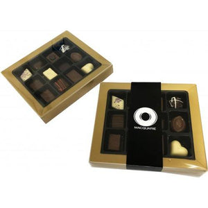 12 Pack Choc Box GOLD Rim - New Age Promotions