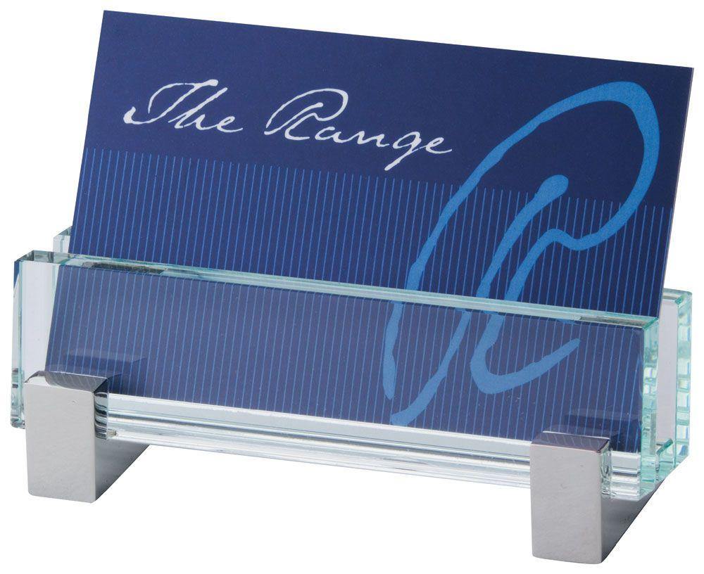 Glass Business Card Holder - New Age Promotions