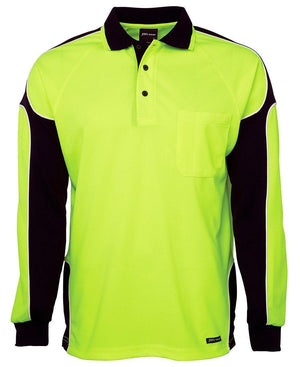 Hi Vis L/S Arm Panel Polo - New Age Promotions