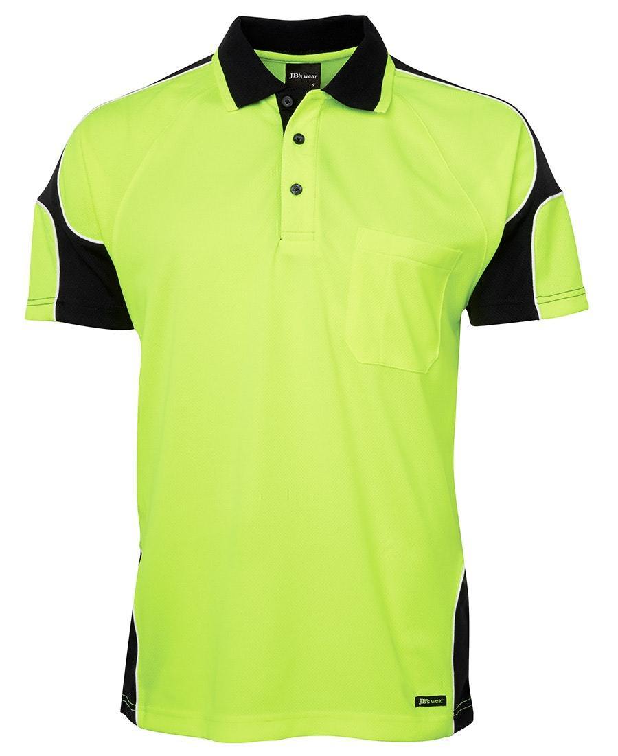 Hi Vis S/S Arm Panel Polo - New Age Promotions