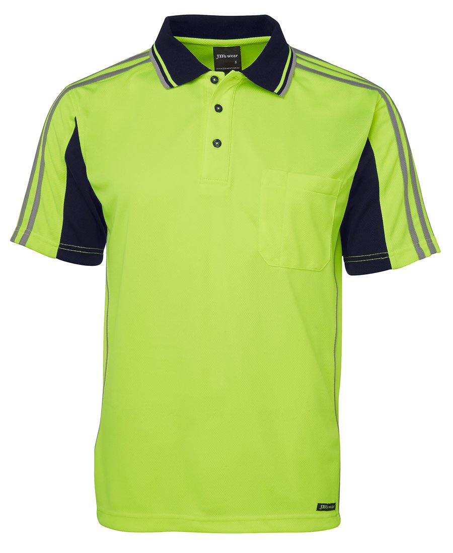 Hi Vis S/S Arm Tape Polo - New Age Promotions