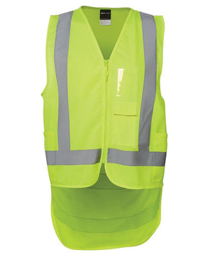 Hi Vis Zip Drop Tail H Pattern (D+N) Vest - New Age Promotions