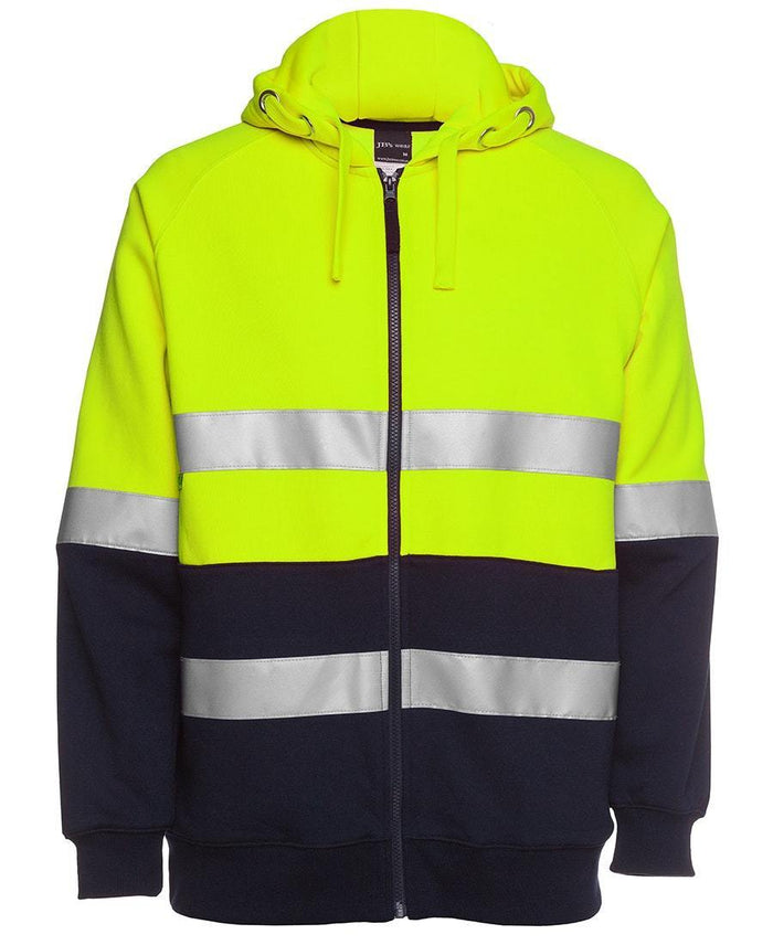 Hi Vis (D+N) Full Zip Fleecy Hoodie