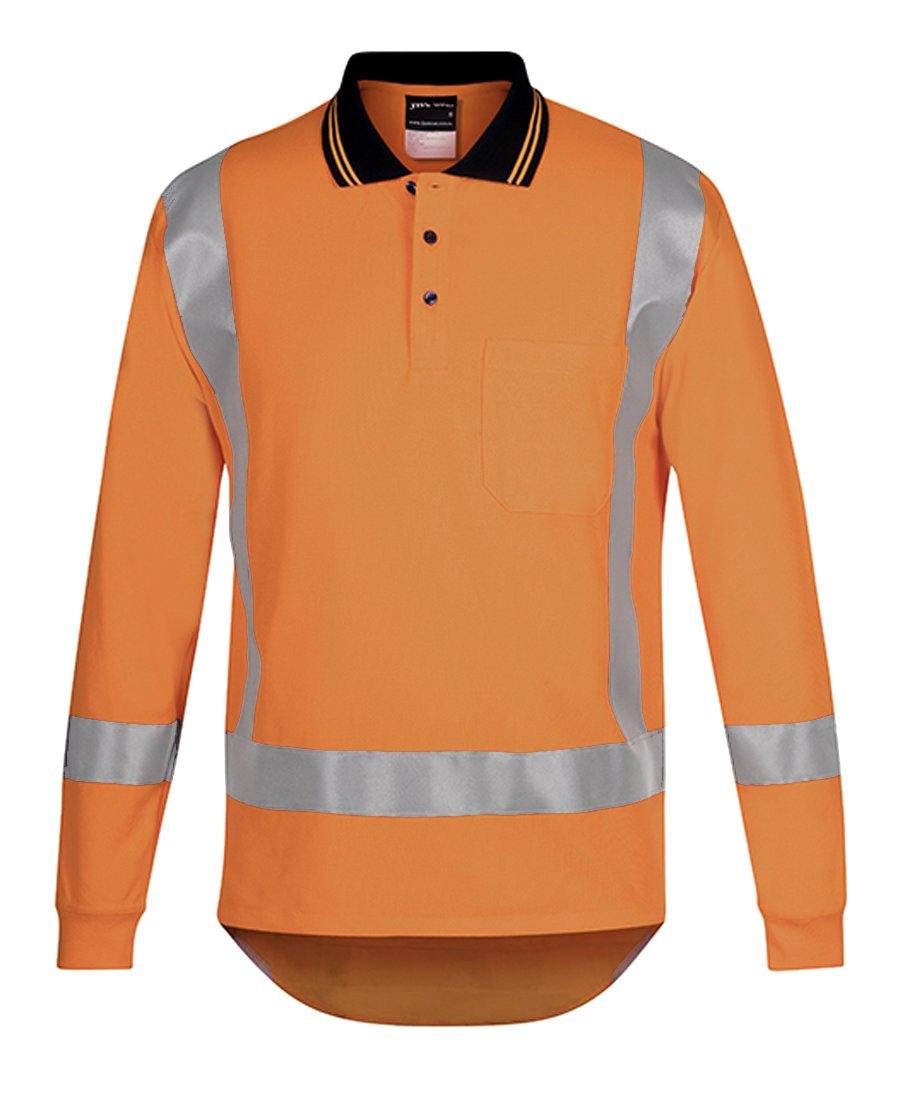 Hi Vis (D+N) L/S Non Cuff TTMC-W Traditional Polo - New Age Promotions