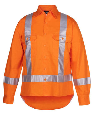 Hi Vis (D+N) L/S 150G TTMC-W Tape Shirt - New Age Promotions