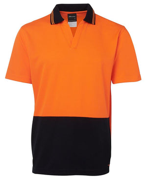 Hi Vis S/S Non Button Polo - New Age Promotions