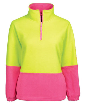 Ladies Hi Vis 1/2 Zip Polar Fleecy - New Age Promotions