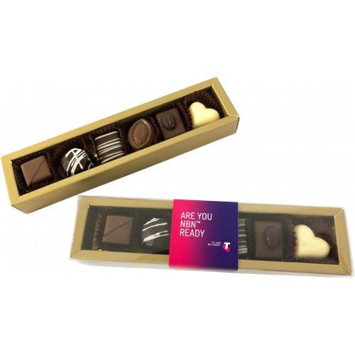 6 Pack Choc Box Assorted Pralines - New Age Promotions