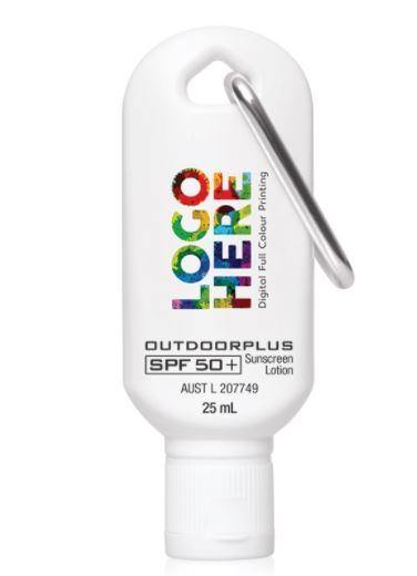 Sunscreen SPF 50+ Australian Made Carabiner - New Age Promotions