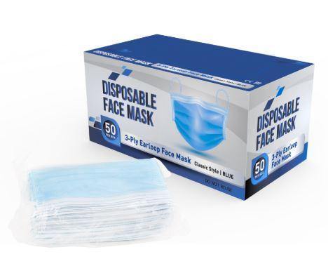 Personal Disposable Face Mask - 50PC Box