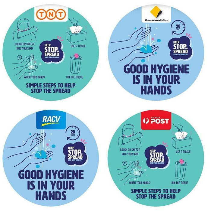Hygiene Reminder Stickers