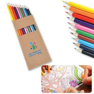 Coloured Full Length Colouring Pencils PK10 - New Age Promotions