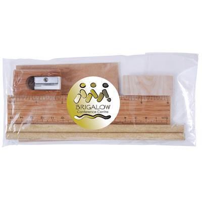 Bamboo Stationery Set in Cello Bag - New Age Promotions