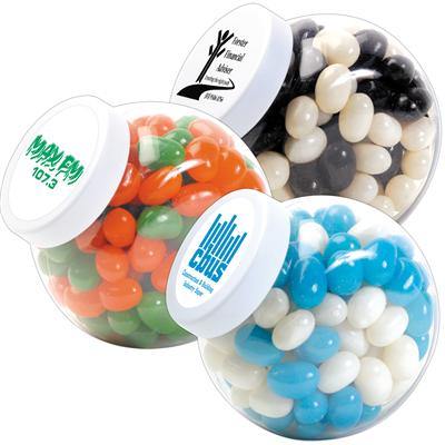 Corporate Colour Mini Jelly Beans in Container - New Age Promotions
