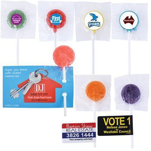 Assorted Colour Lollipops - New Age Promotions