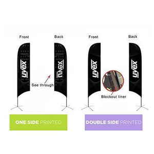 Small(65*200cm) Concave Feather Banners - New Age Promotions
