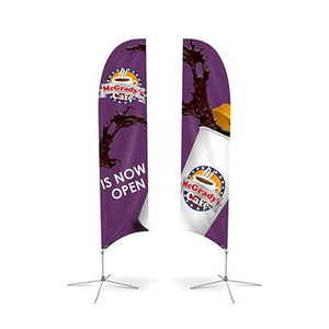 Medium(70.4*300cm) Concave Feather Banners - New Age Promotions