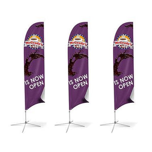 Large(80.5*400cm) Concave Feather Banners - New Age Promotions