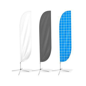 Medium(70.4*300cm) Convex Feather Banners - New Age Promotions