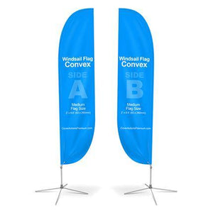 Large(80.5*400cm) Convex Feather Banners - New Age Promotions