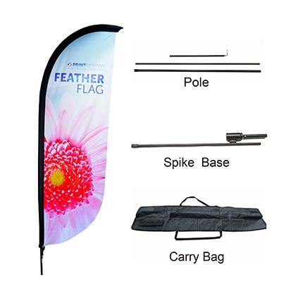 Large(80.5*400cm) Convex Feather Banners