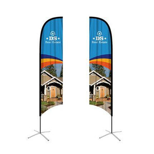 Medium(70.4*300cm) Angled Feather Banners - New Age Promotions
