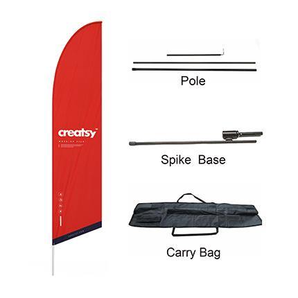 Medium(70.4*300cm) Angled Feather Banners