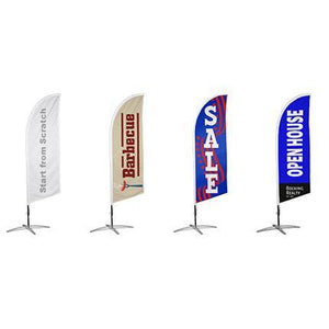 Medium(70.4*300cm) Angled Feather Banners - New Age Promotions