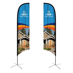 Large(80.5*400cm) Angled Feather Banners - New Age Promotions