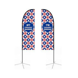 Small(65*200cm) Straight Feather Banners - New Age Promotions