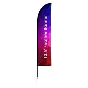 Large(80.5*400cm) Straight Feather Banners - New Age Promotions