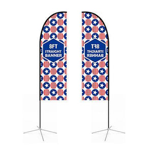 Large(80.5*400cm) Straight Feather Banners - New Age Promotions