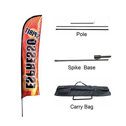 Large(80.5*400cm) Straight Feather Banners