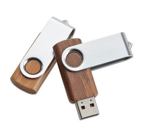 Bamboo Swivel Flash Drive