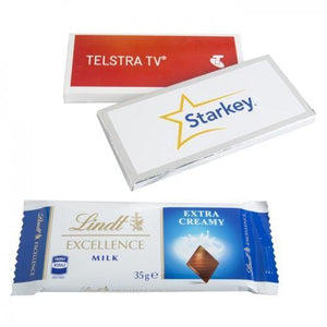 35g Lindt Bar in Custom Box - New Age Promotions